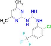 N-[2-chloro-5-(trifluoromethyl)phenyl]-N'-(4,6-dimethylpyrimidin-2-yl)guanidine