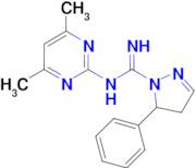 N-(4,6-dimethylpyrimidin-2-yl)-5-phenyl-4,5-dihydro-1H-pyrazole-1-carboximidamide