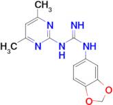 N-1,3-benzodioxol-5-yl-N'-(4,6-dimethylpyrimidin-2-yl)guanidine