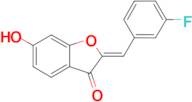 (2Z)-2-(3-fluorobenzylidene)-6-hydroxy-1-benzofuran-3(2H)-one