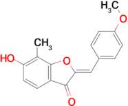 (2Z)-6-hydroxy-2-(4-methoxybenzylidene)-7-methyl-1-benzofuran-3(2H)-one