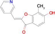 (2Z)-6-hydroxy-7-methyl-2-(pyridin-3-ylmethylene)-1-benzofuran-3(2H)-one