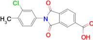 2-(3-chloro-4-methylphenyl)-1,3-dioxoisoindoline-5-carboxylic acid
