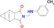2-{[(3-methylphenyl)amino]methyl}hexahydro-4,6-ethenocyclopropa[f]isoindole-1,3(3aH)-dione