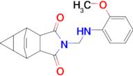 2-{[(2-methoxyphenyl)amino]methyl}hexahydro-4,6-ethenocyclopropa[f]isoindole-1,3(3aH)-dione