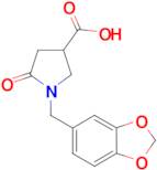 1-(1,3-benzodioxol-5-ylmethyl)-5-oxopyrrolidine-3-carboxylic acid