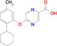 5-(2-cyclohexyl-5-methylphenoxy)pyrazine-2-carboxylic acid