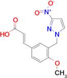 (2E)-3-{4-methoxy-3-[(3-nitro-1H-pyrazol-1-yl)methyl]phenyl}acrylic acid