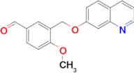 4-methoxy-3-[(quinolin-7-yloxy)methyl]benzaldehyde