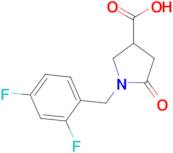 1-(2,4-difluorobenzyl)-5-oxopyrrolidine-3-carboxylic acid