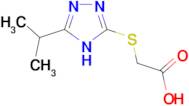 [(5-isopropyl-4H-1,2,4-triazol-3-yl)thio]acetic acid