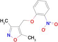 3,5-dimethyl-4-[(2-nitrophenoxy)methyl]isoxazole