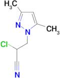 2-chloro-3-(3,5-dimethyl-1H-pyrazol-1-yl)propanenitrile