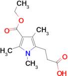 3-[4-(ethoxycarbonyl)-1,3,5-trimethyl-1H-pyrrol-2-yl]propanoic acid