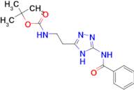 tert-butyl {2-[3-(benzoylamino)-1H-1,2,4-triazol-5-yl]ethyl}carbamate