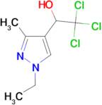 2,2,2-trichloro-1-(1-ethyl-3-methyl-1H-pyrazol-4-yl)ethanol