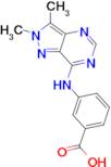 3-[(2,3-dimethyl-2H-pyrazolo[4,3-d]pyrimidin-7-yl)amino]benzoic acid