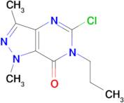 5-chloro-1,3-dimethyl-6-propyl-1,6-dihydro-7H-pyrazolo[4,3-d]pyrimidin-7-one