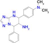 5-[4-(dimethylamino)phenyl]-7-phenyl-4,5,6,7-tetrahydro[1,2,4]triazolo[1,5-a]pyrimidin-6-amine