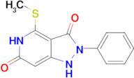 4-(methylthio)-2-phenyl-1H-pyrazolo[4,3-c]pyridine-3,6(2H,5H)-dione