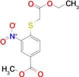 methyl 4-[(2-ethoxy-2-oxoethyl)thio]-3-nitrobenzoate