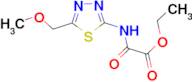 ethyl {[5-(methoxymethyl)-1,3,4-thiadiazol-2-yl]amino}(oxo)acetate