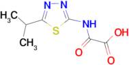 [(5-isopropyl-1,3,4-thiadiazol-2-yl)amino](oxo)acetic acid