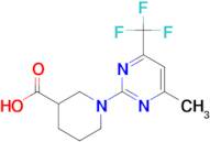 1-[4-methyl-6-(trifluoromethyl)pyrimidin-2-yl]piperidine-3-carboxylic acid