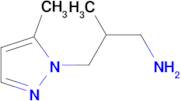 [2-methyl-3-(5-methyl-1H-pyrazol-1-yl)propyl]amine