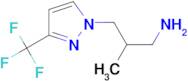 {2-methyl-3-[3-(trifluoromethyl)-1H-pyrazol-1-yl]propyl}amine