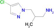 [3-(4-chloro-1H-pyrazol-1-yl)-2-methylpropyl]amine