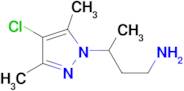 [3-(4-chloro-3,5-dimethyl-1H-pyrazol-1-yl)butyl]amine