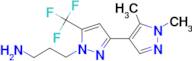 {3-[1',5'-dimethyl-5-(trifluoromethyl)-1H,1'H-3,4'-bipyrazol-1-yl]propyl}amine