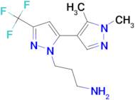 {3-[1',5'-dimethyl-5-(trifluoromethyl)-1'H,2H-3,4'-bipyrazol-2-yl]propyl}amine