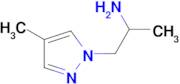 1-(4-Methyl-1H-pyrazol-1-yl)propan-2-amine