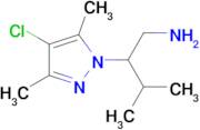 [2-(4-chloro-3,5-dimethyl-1H-pyrazol-1-yl)-3-methylbutyl]amine