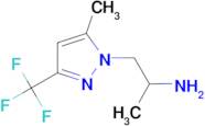 {1-methyl-2-[5-methyl-3-(trifluoromethyl)-1H-pyrazol-1-yl]ethyl}amine