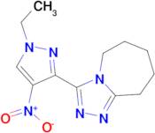 3-(1-ethyl-4-nitro-1H-pyrazol-3-yl)-6,7,8,9-tetrahydro-5H-[1,2,4]triazolo[4,3-a]azepine