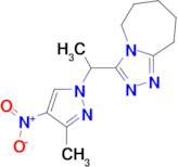 3-[1-(3-methyl-4-nitro-1H-pyrazol-1-yl)ethyl]-6,7,8,9-tetrahydro-5H-[1,2,4]triazolo[4,3-a]azepine