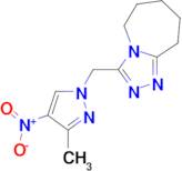 3-[(3-methyl-4-nitro-1H-pyrazol-1-yl)methyl]-6,7,8,9-tetrahydro-5H-[1,2,4]triazolo[4,3-a]azepine