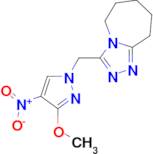 3-[(3-methoxy-4-nitro-1H-pyrazol-1-yl)methyl]-6,7,8,9-tetrahydro-5H-[1,2,4]triazolo[4,3-a]azepine