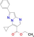 ethyl 7-cyclopropyl-2-phenylpyrazolo[1,5-a]pyrimidine-6-carboxylate