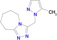 3-[(5-methyl-1H-pyrazol-1-yl)methyl]-6,7,8,9-tetrahydro-5H-[1,2,4]triazolo[4,3-a]azepine