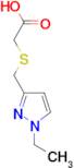 {[(1-ethyl-1H-pyrazol-3-yl)methyl]thio}acetic acid