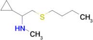 [2-(butylthio)-1-cyclopropylethyl]methylamine