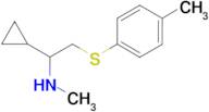 {1-cyclopropyl-2-[(4-methylphenyl)thio]ethyl}methylamine