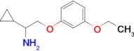 [1-cyclopropyl-2-(3-ethoxyphenoxy)ethyl]amine