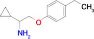 [1-cyclopropyl-2-(4-ethylphenoxy)ethyl]amine