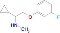 [1-cyclopropyl-2-(3-fluorophenoxy)ethyl]methylamine