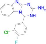 4-(3-chloro-4-fluorophenyl)-1,4-dihydro[1,3,5]triazino[1,2-a]benzimidazol-2-amine